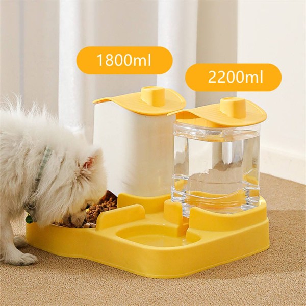 Pet Dog Cat Food & Water Dispenser Pet Supplies Cat Bowl Water Bottle Dog Food Bowl Automatic Cat Feeder