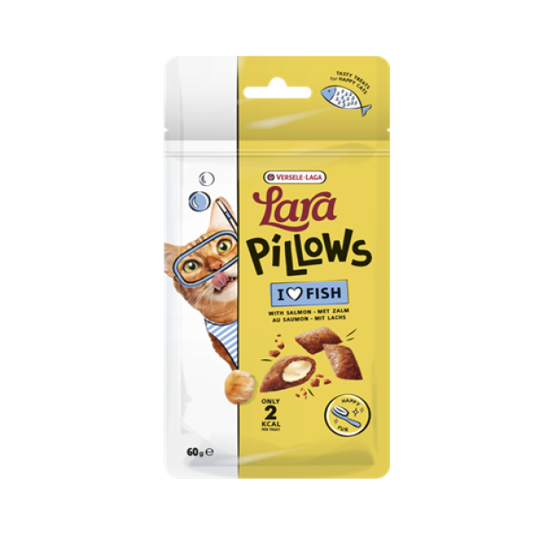 Lara Pillows with Salmon Happy Fur Treats 60g