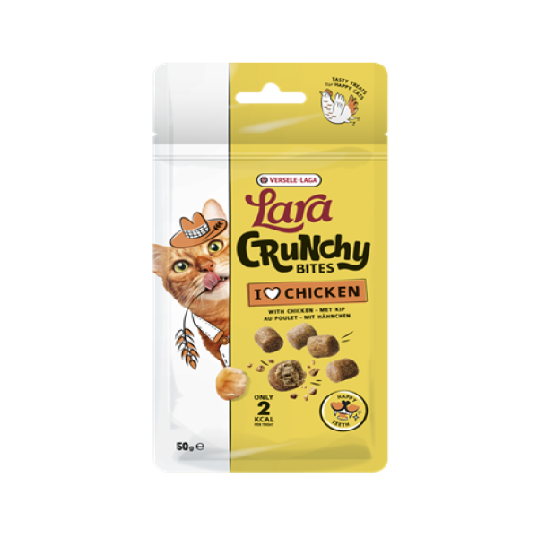 Lara Crunchy Bites with Chicken Happy Teeth Treats 60g