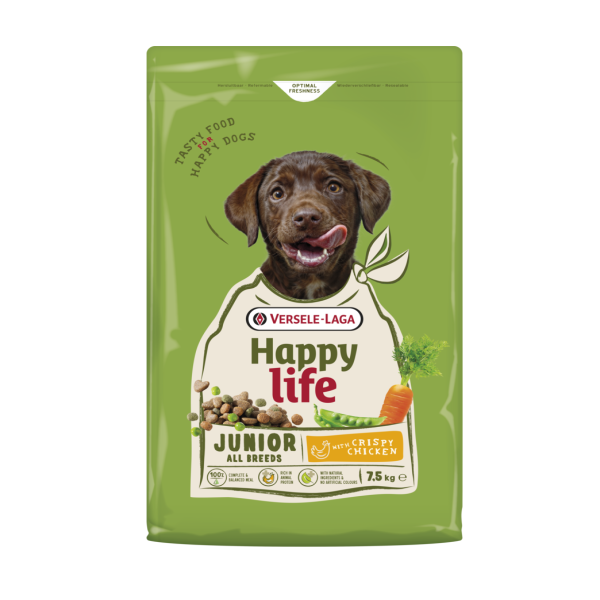Happy Life Junior With Chicken Dry Dog Food 7.5kg