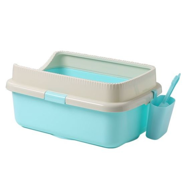 Cat Litter Box for All Cat Breeds (58x40x24 cm) With Litter Scoop