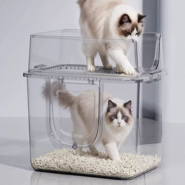 Giant Fully Enclosed Cat Litter Box, Odor-Proof and Splash-Proof, Extra Large Size