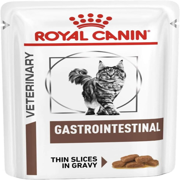 Royal Canin Veterinary Wet Cat Food Gastrointestinal Pouch in Gravy 85g