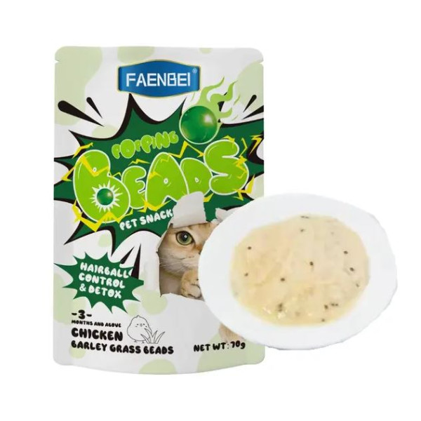 Faenbei Cat Snack Pouch Hairball Control Chicken 70g | 3 Month Above