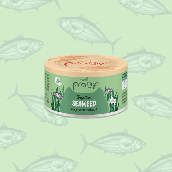 Pramy Cat Can Food Skin & Coat Tuna Topping Shrimp Recipe 80gm