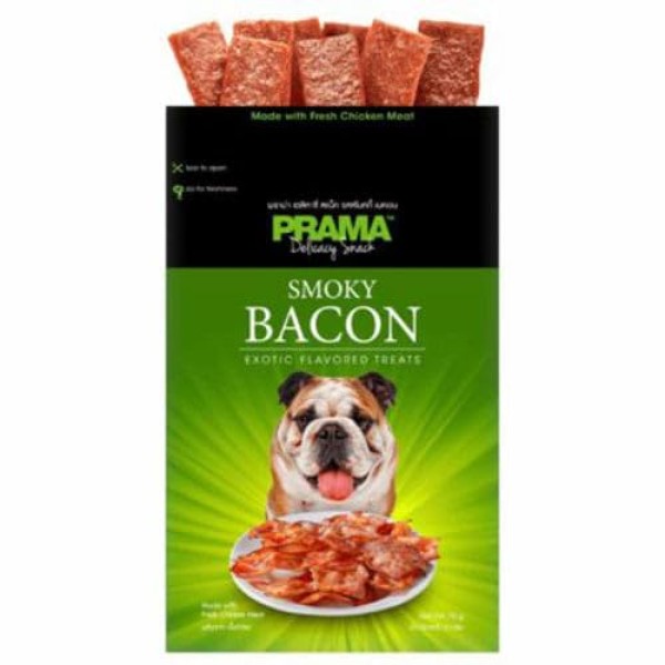 Prama Delicacy Dog Snacks - Smoked Bacon 70gm