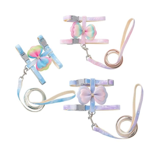 Butterfly Adjustable Cat Walking Harness and Leash