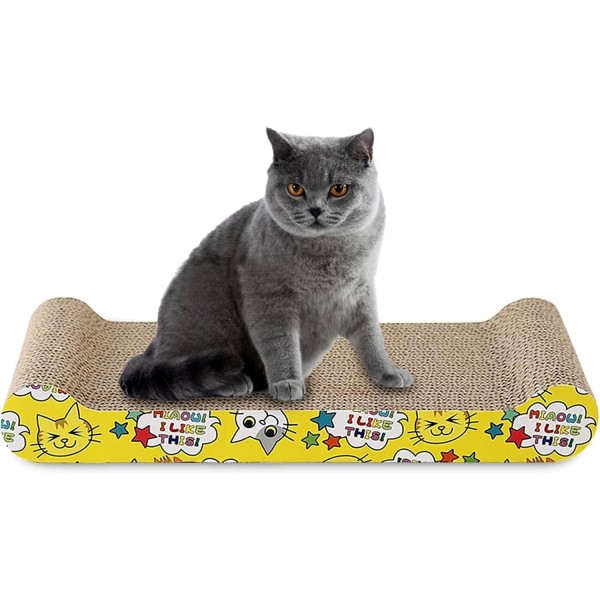 Bone Shape Cat Scratcher Cardboard Cat Scratching Board