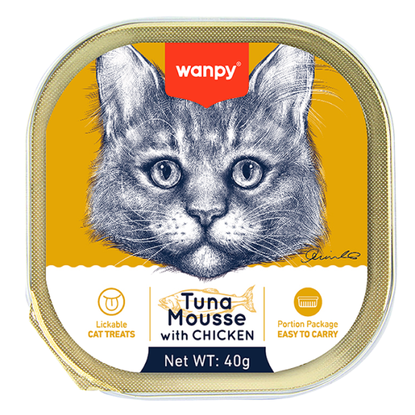Wanpy Tuna Mousse With Chicken For Cat 40gm