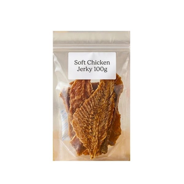 Dog Treat Soft Chicken Jerky 100g