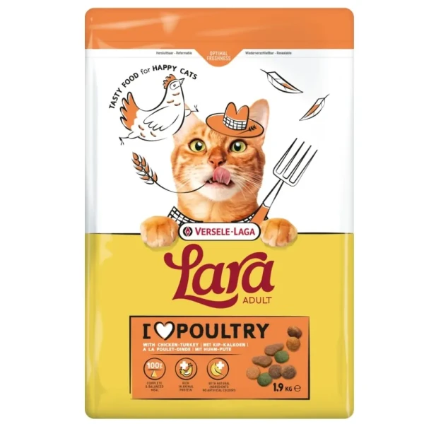 Versele-Laga Lara Adult Dry Cat Food With Turkey & Chicken 1.9kg