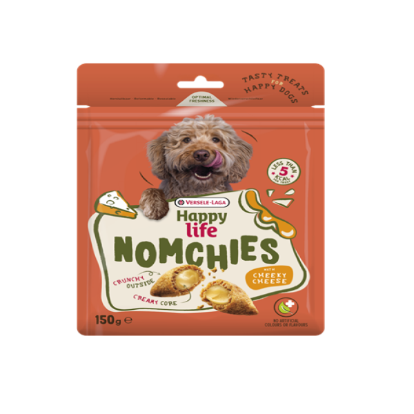 Happy Life Nomchies Cheese Crunchy Dog Treat with Creamy Filling 150gm